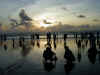 Shadows on the beach